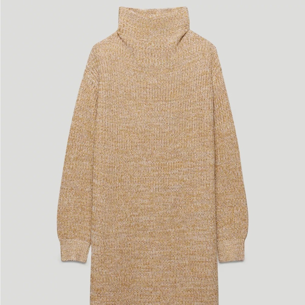 NWT Aritzia Wilfred Mock Neck Merino Wool Sweater Dress XXS